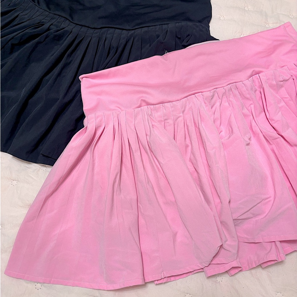 All in Motion Pink and Black Active Skort